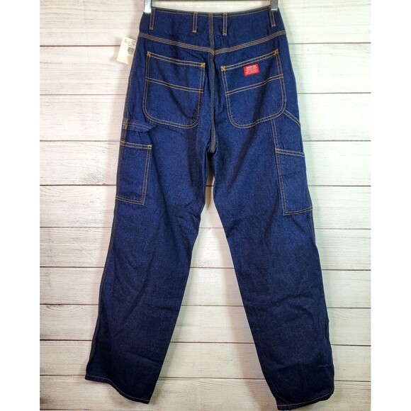 Vintage Guess Y2K Giselle Carpenter Denim Pants Women's Size 27 NWT - Picture 4 of 9